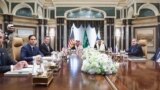 Советник Путина Юрий Ушаков на встрече с представителями США в Эр-Рияде 